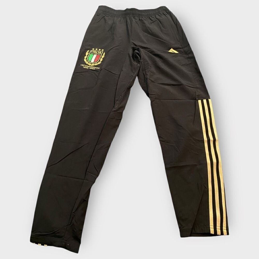 Adidas Italy National Team 125th Anniversary Jogger Pants HY5436 Mens size Small - Picture 3 of 10